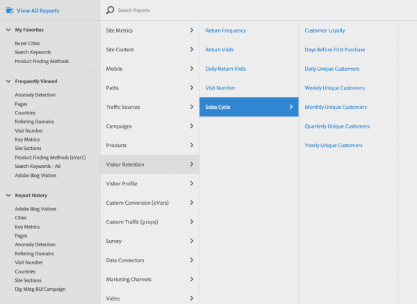 Navigare nouă în Adobe Analytics