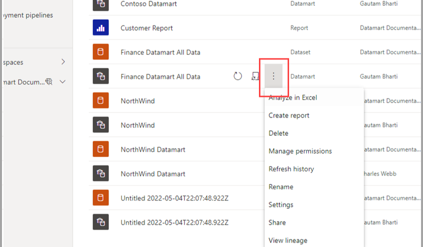Power BI Datamart