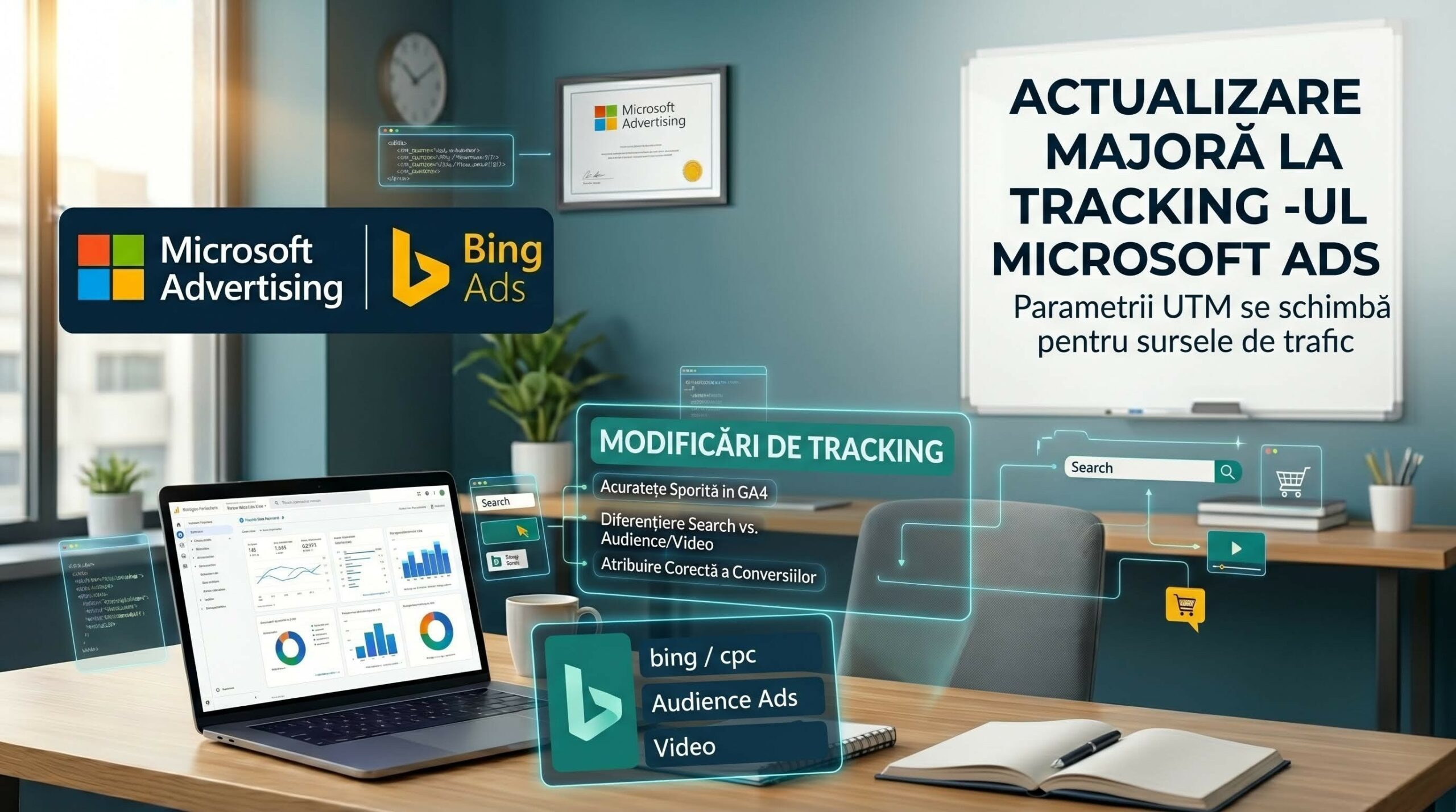Microsoft Advertising schimbă parametrii UTM pentru Analytics