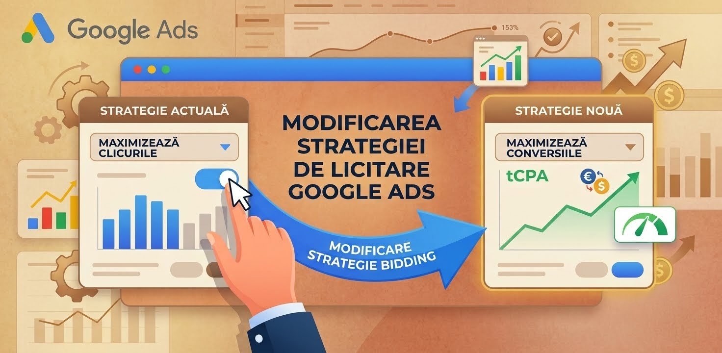 August 2026: Google Ads schimbă licitarea pe strategiile cu target